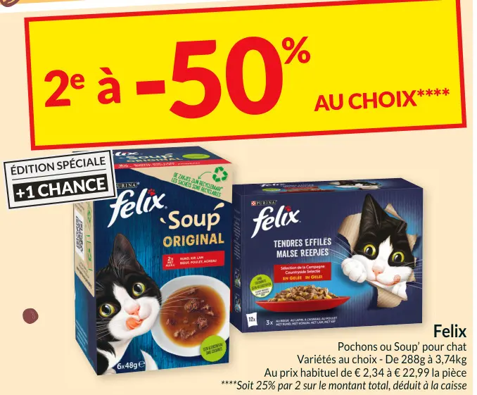 Offre: Pochons ou Soup' pour chat