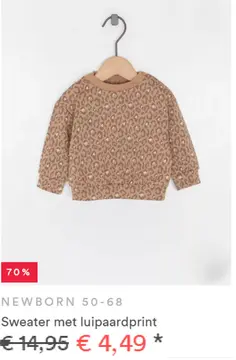 Aanbieding: Sweater met luipaardprint