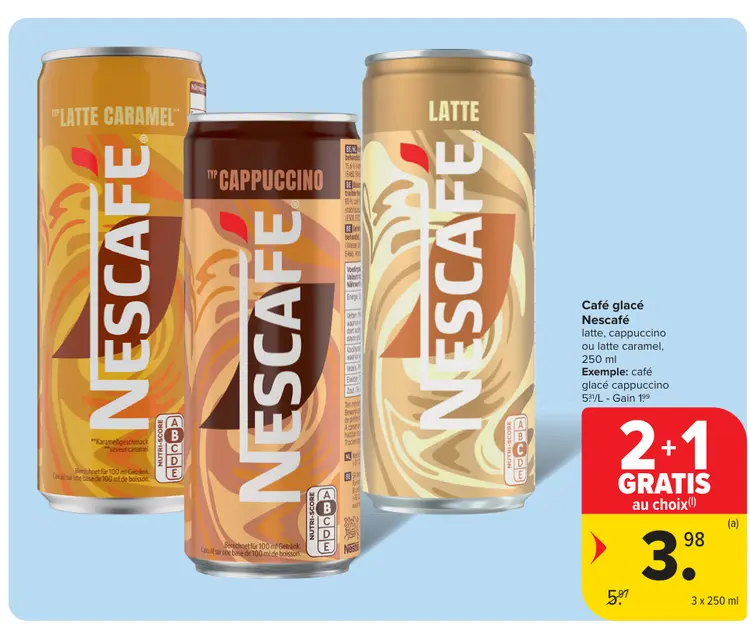 Offre: Café glacé
