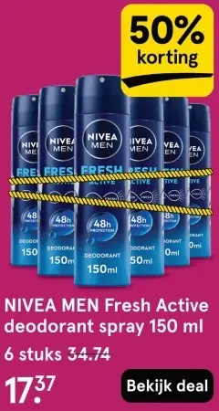 Aanbieding: Fresh Active deodorant spray 150 ml