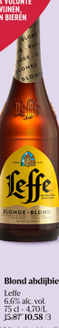 Aanbieding: Leffe Blond abdijbier