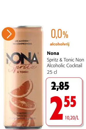Promotie: Spritz & Tonic Non Alcoholic Cocktail