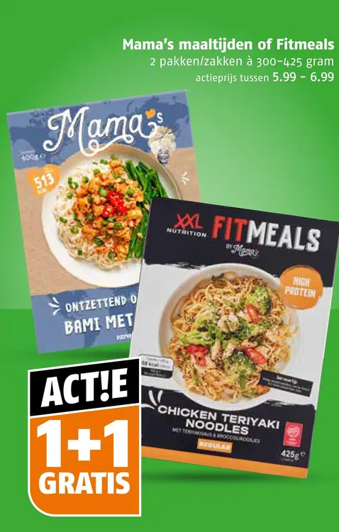 Aanbieding: Mama's maaltijden of Fitmeals