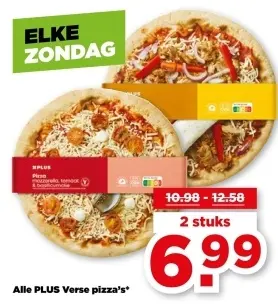 Aanbieding: Verse pizza's