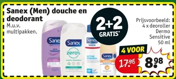 Promotie: Sanex (Men) douche en deodorant