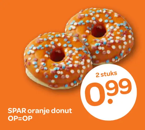 Aanbieding: Oranje donut