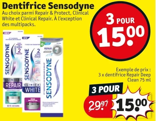 Offre: Dentifrice