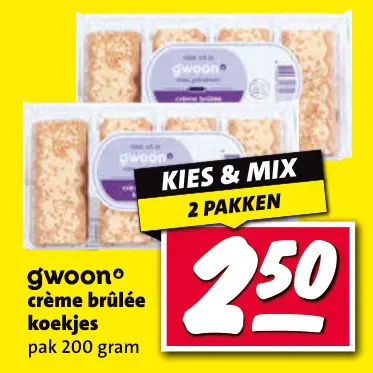 Aanbieding: Crème brûlée koekjes