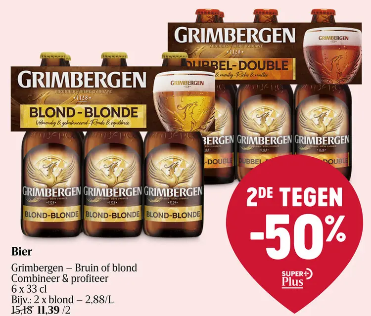 Aanbieding: Grimbergen - Bruin of blond
