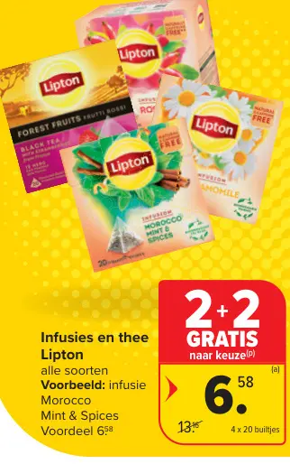 Aanbieding: Infusies en thee