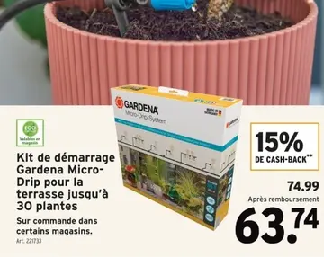 Offre: Kit de démarrage Gardena Micro-Drip pour la t