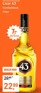 Aanbieding: Licor 43 Vanillelikeur
