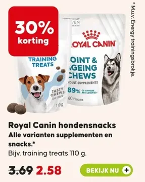 Aanbieding: Royal Canin hondensnacks Alle varianten suppl