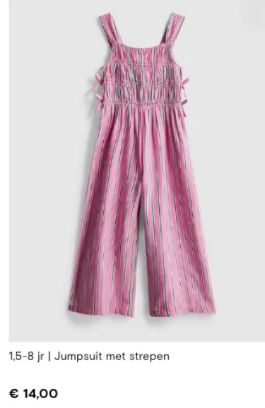 Promotie: Jumpsuit met strepen