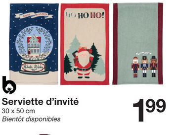 Offre: Serviette d'invité