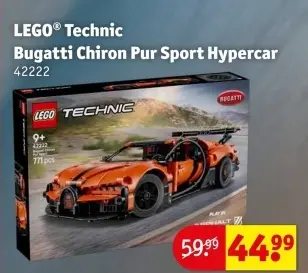 Promotie: LEGO Technic 42222 Bugatti Chiron Pur Sport Hypercar
