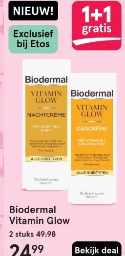Aanbieding: Biodermal Vitamin Glow