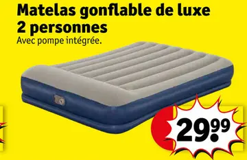 Offre: Matelas gonflable de luxe 2 personnes