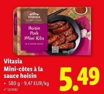 Offre: Mini-côtes à la sauce hoisin