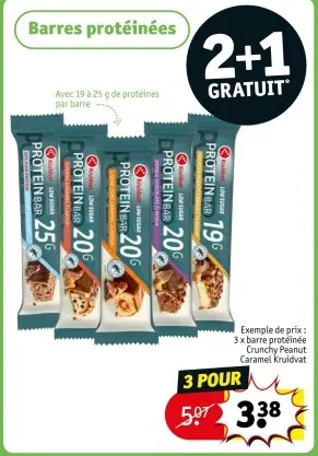 Offre: Barres protéinées