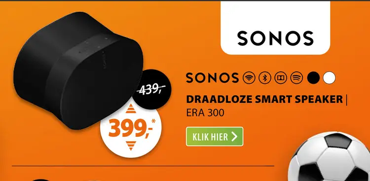 Aanbieding: Sonos ERA 300 Zwart