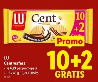 Promotie: Cent wafers