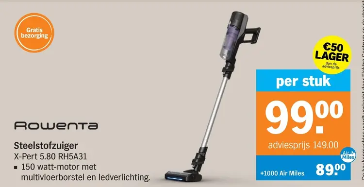 Aanbieding: Rowenta Steelstofzuiger X-Pert 5.80 RH5A31