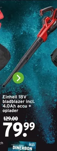 Aanbieding: Einhell 18V bladblazer