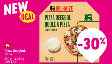 Aanbieding: Pizza deegbol, rauw