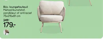 Aanbieding: Loungefauteuil Fermo - zand