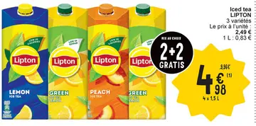 Offre: Iced tea LIPTON