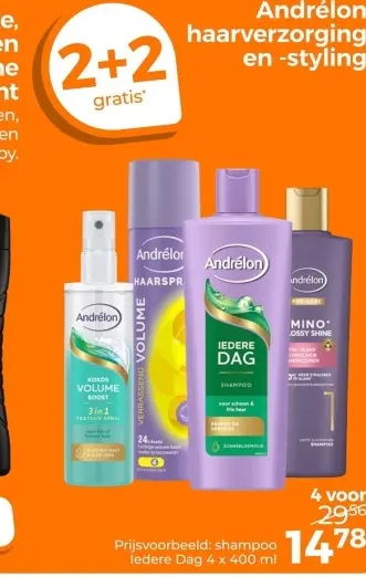 Aanbieding: Andrélon haarverzorging en -styling