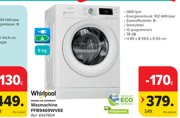 Aanbieding: Wasmachine FFB9469WVEE