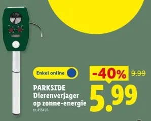 Promotie: Dierenverjager op zonne-energie