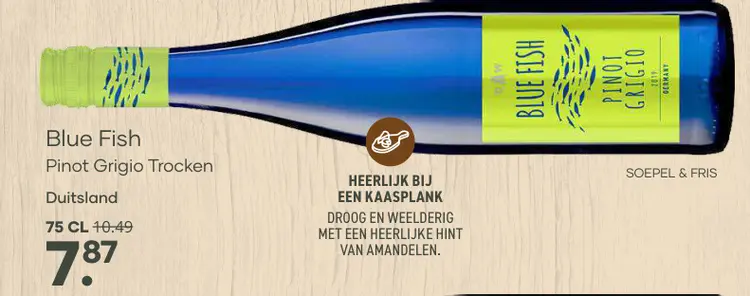 Aanbieding: Blue Fish Pinot Grigio Trocken