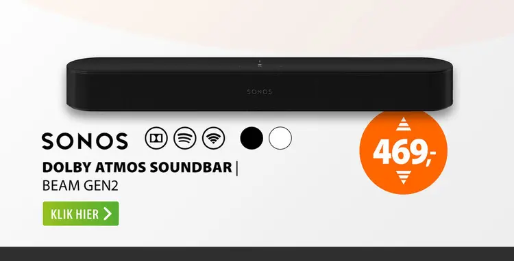 Aanbieding: Sonos BEAM Gen2 Zwart