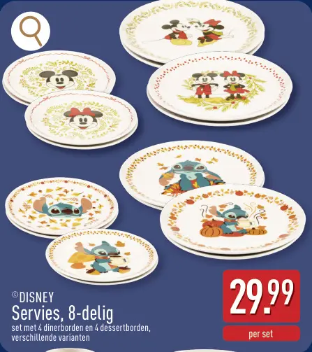Promotie: Disney Servies, 8-delig