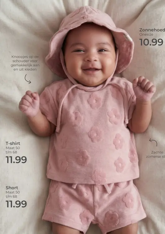 Aanbieding: Zonnehoed, T-shirt, Short