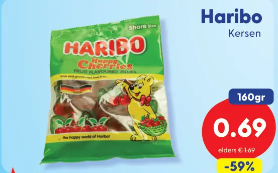Aanbieding: Haribo Kersen