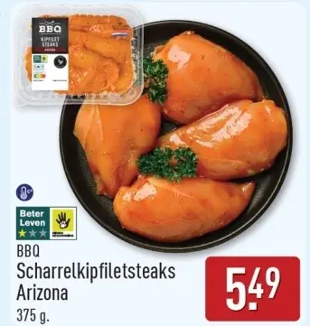Aanbieding: BBQ Scharrelkipfiletsteaks Arizona