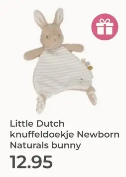 Aanbieding: knuffeldoekje Newborn Naturals bunny