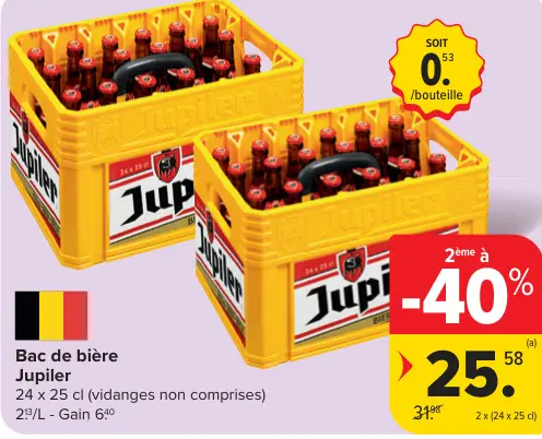 Offre: Bac de bière