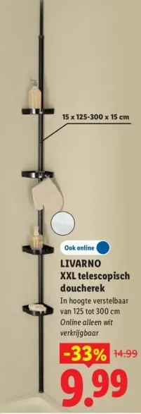 Aanbieding: Telescopisch doucherek