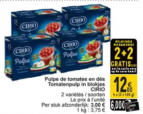 Offre: Pulpe de tomates en dés Tomatenpulp in blokje