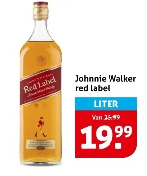 Aanbieding: Johnnie Walker red label
