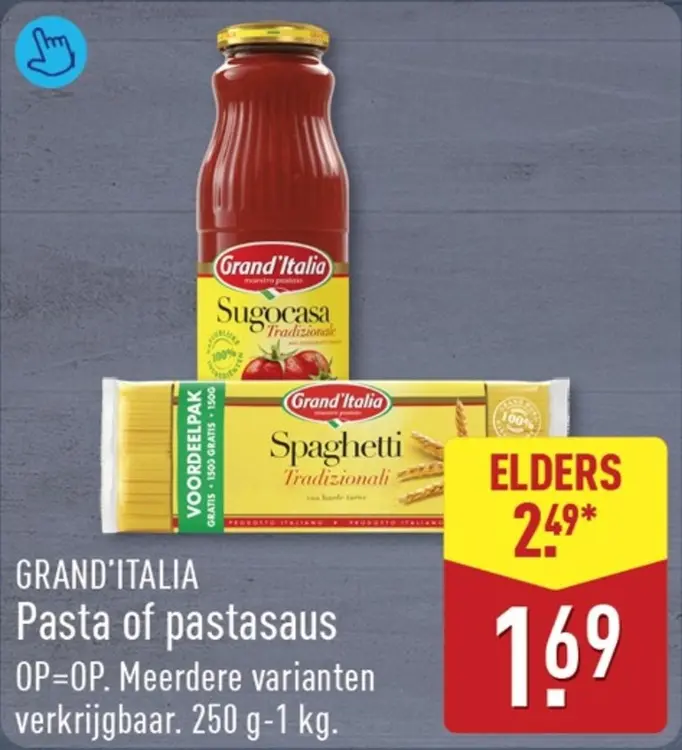 Aanbieding: Pasta of pastasaus