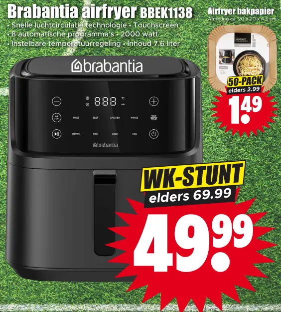 Aanbieding: Airfryer BBEK1138
