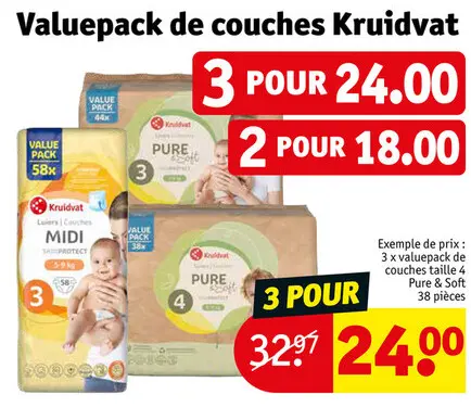 Offre: Valuepack de couches