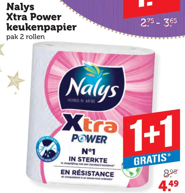 Aanbieding: Nalys Xtra Power keukenpapier