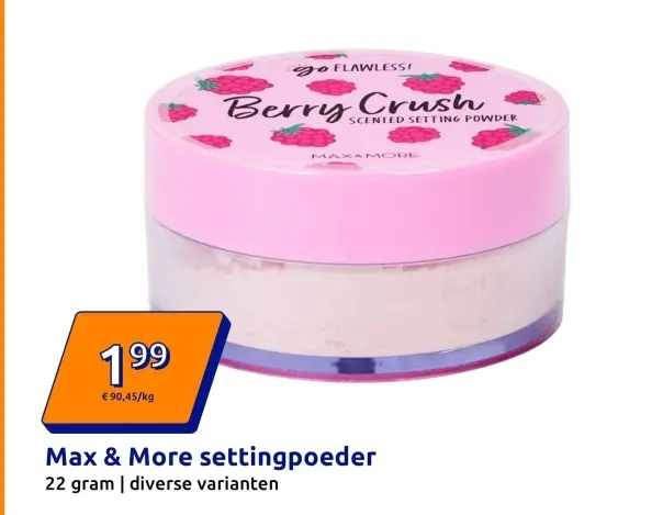 Aanbieding: Max & More Berry Crush Scented Setting Powder